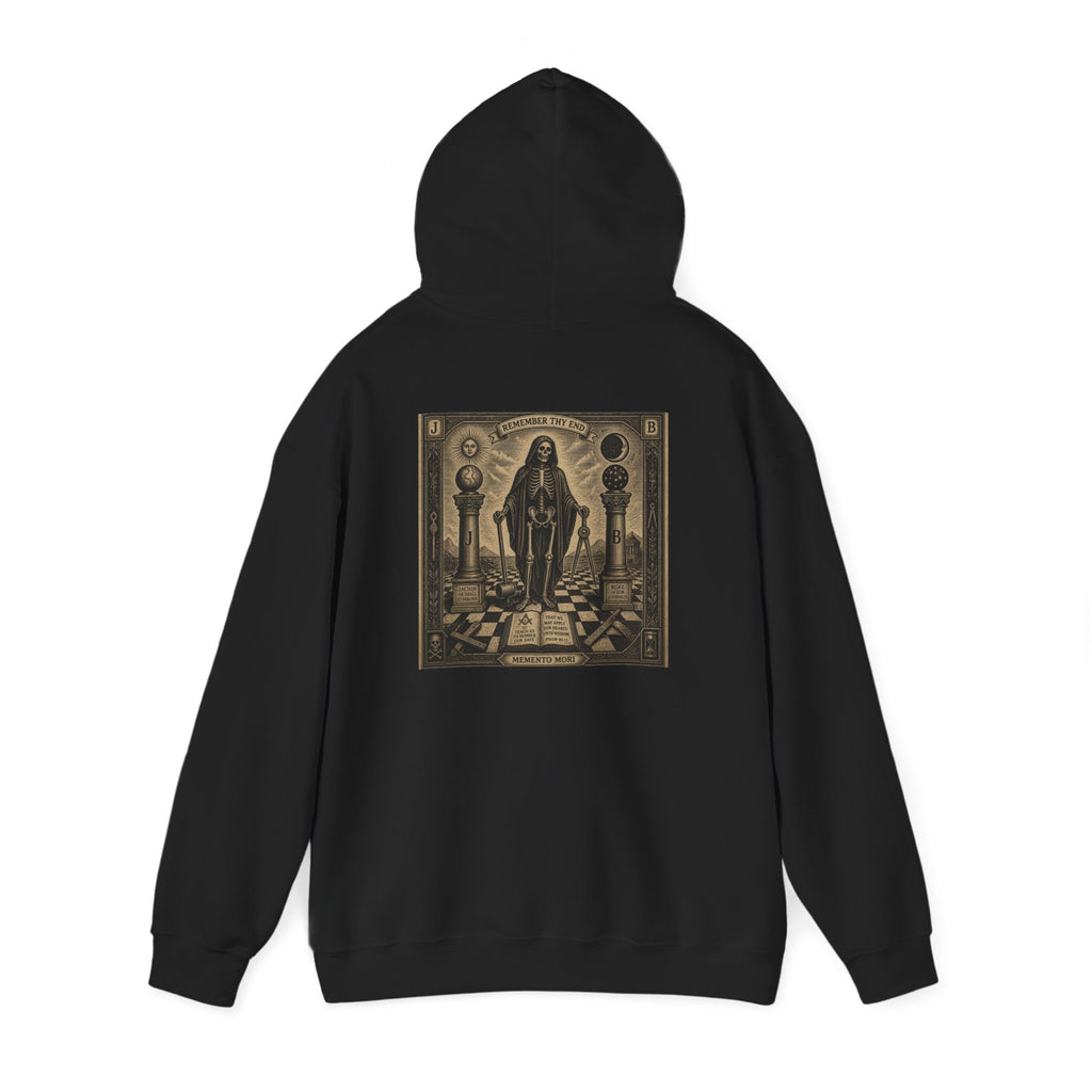 Light Font- Masonic Memento Mori Hoodie | Hooded Sweatshirt